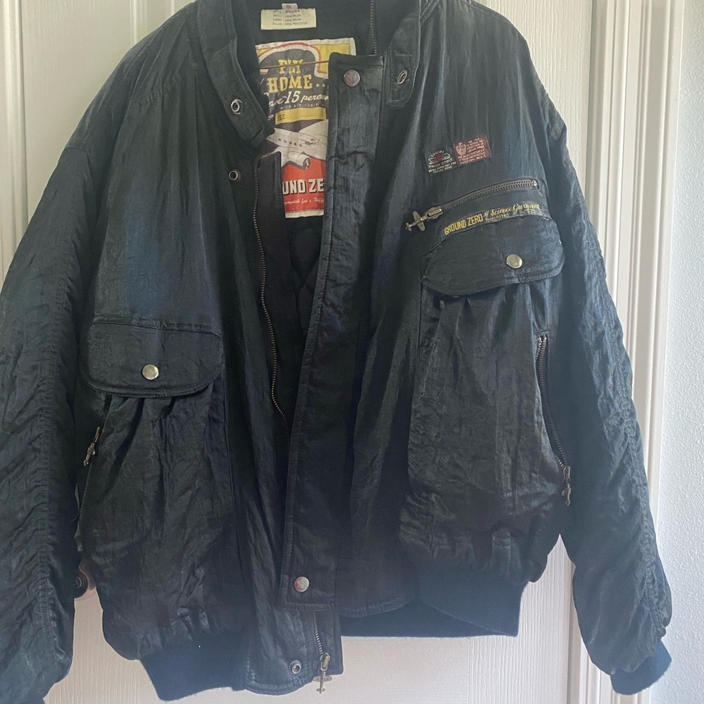 1980’s Ground Zero vintage Bomber jacket Unisex